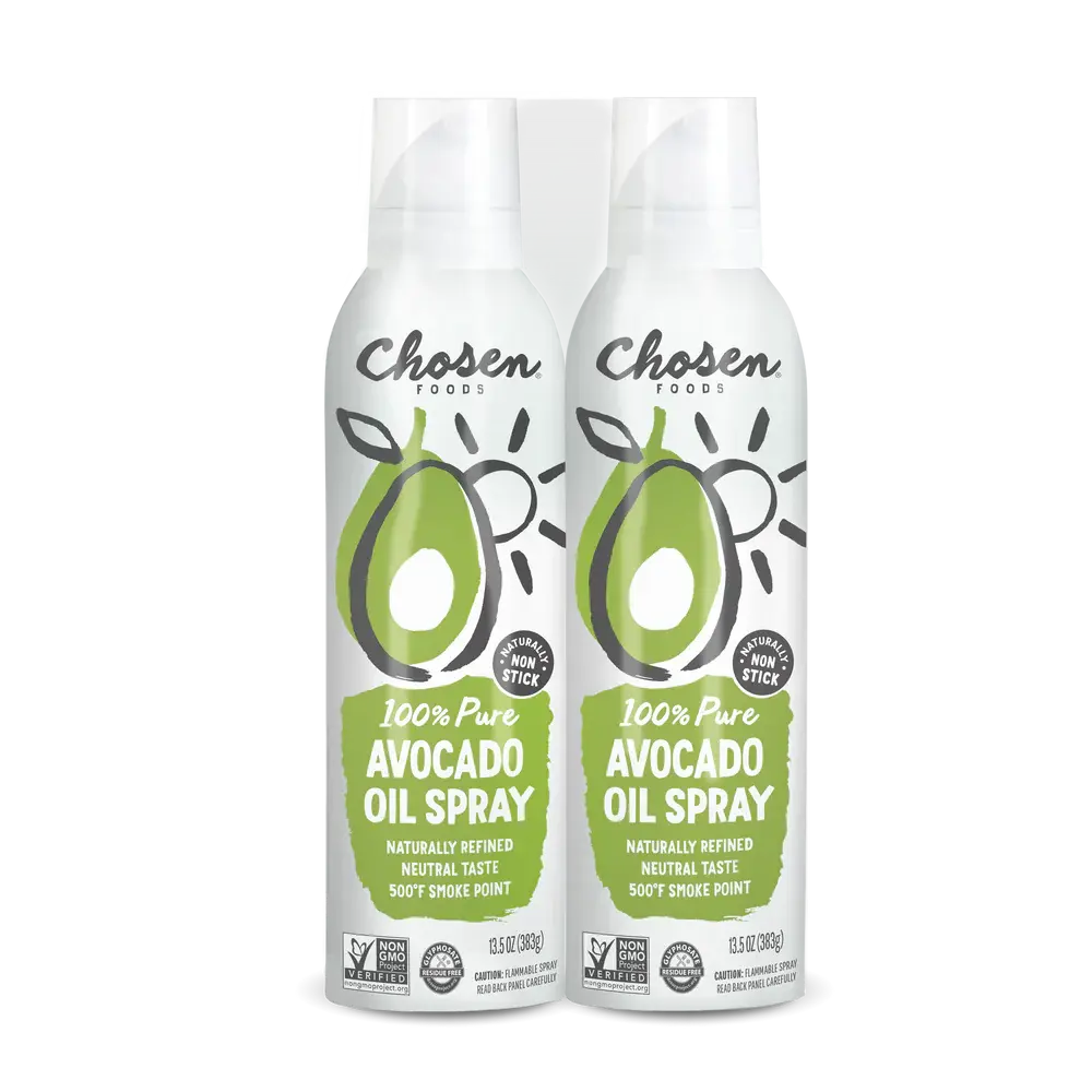 Chosen Foods Pure Avocado Oil Spray 13.5 oz 2-count Vitamin E Non-GMO Gluten-Free Keto Friendly Cooking Spray