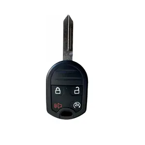 4 Buttons Remote Key Shell Compatible with Ford F Series Explorer 2011-2020 FCC ID: CWTWB1U793 IC: 1788A-FWB1U793 PN: 5912561,164-R8067 (No Electronics or Circuit Board are Included.)