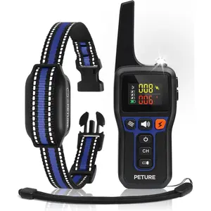 Shock Collar for Dogs, 3300Ft 2-in-1 Bark and Training Collar Combo with Beep, Vibration, Static & Auto Mode, IPX7 Waterproof Automatic Bark Collar for Small Medium Large Dogs (7-120lbs)