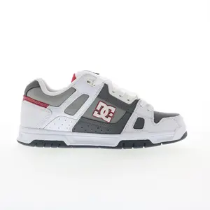 DC Stag 320188-XWSS Mens White Leather Skate Inspired Sneakers Shoes