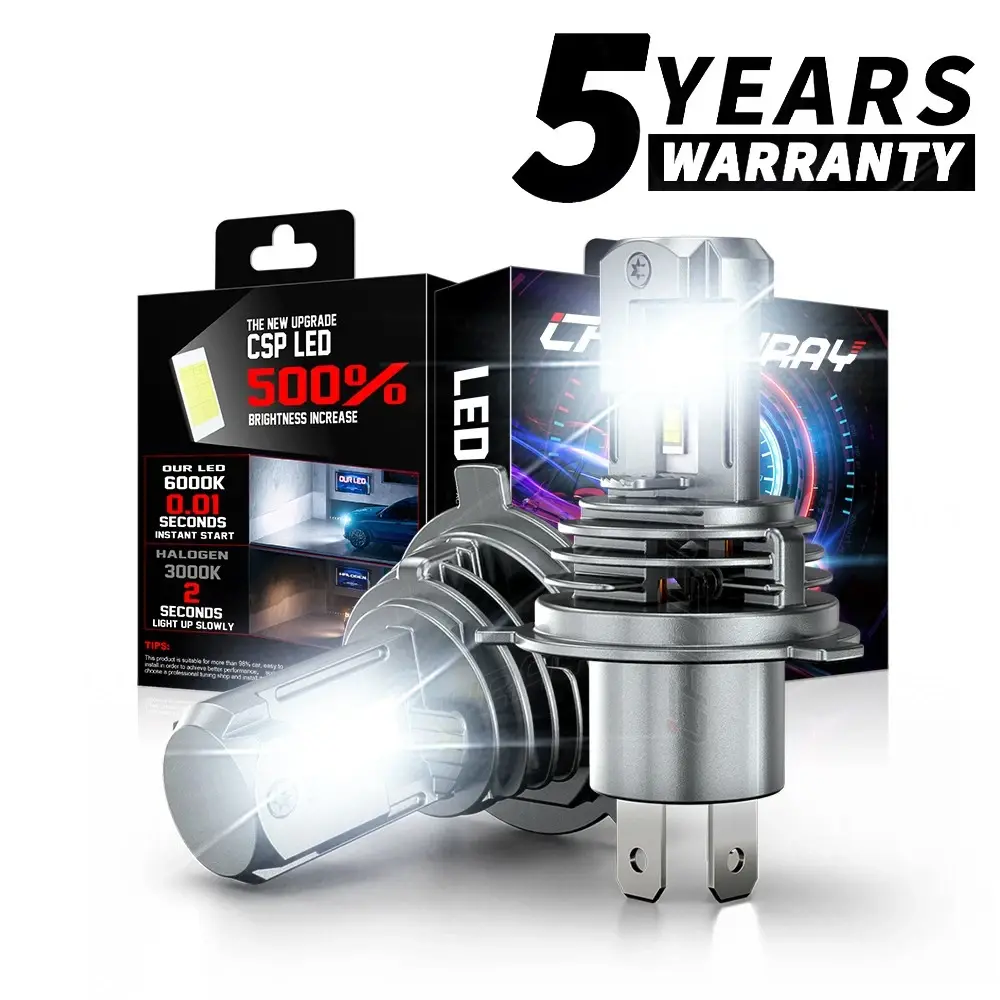 9003 H4 LED Headlight Bulbs Kit 10000W 1000000LM Hi/Lo Beam Super Bright White High Lumens Versatile Use Automotive Vehicle Led