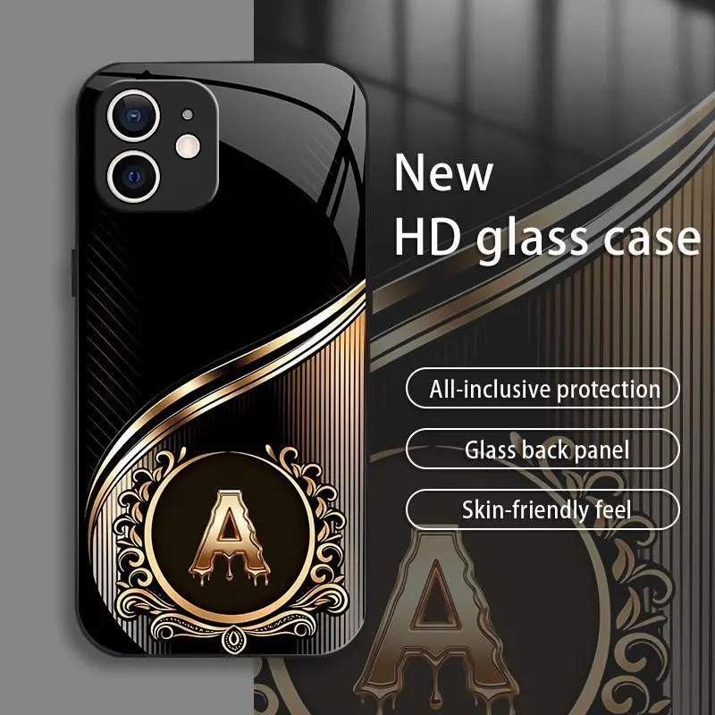 Suitable for [iPhone 11] Brand New Personalized Acrylic Phone Case with Custom Letters — Ultra-Slim, Drop-Resistant, Scratch-Proof — Light Luxury Business Style — Premium Acrylic Material — Trendy & Stylish 996