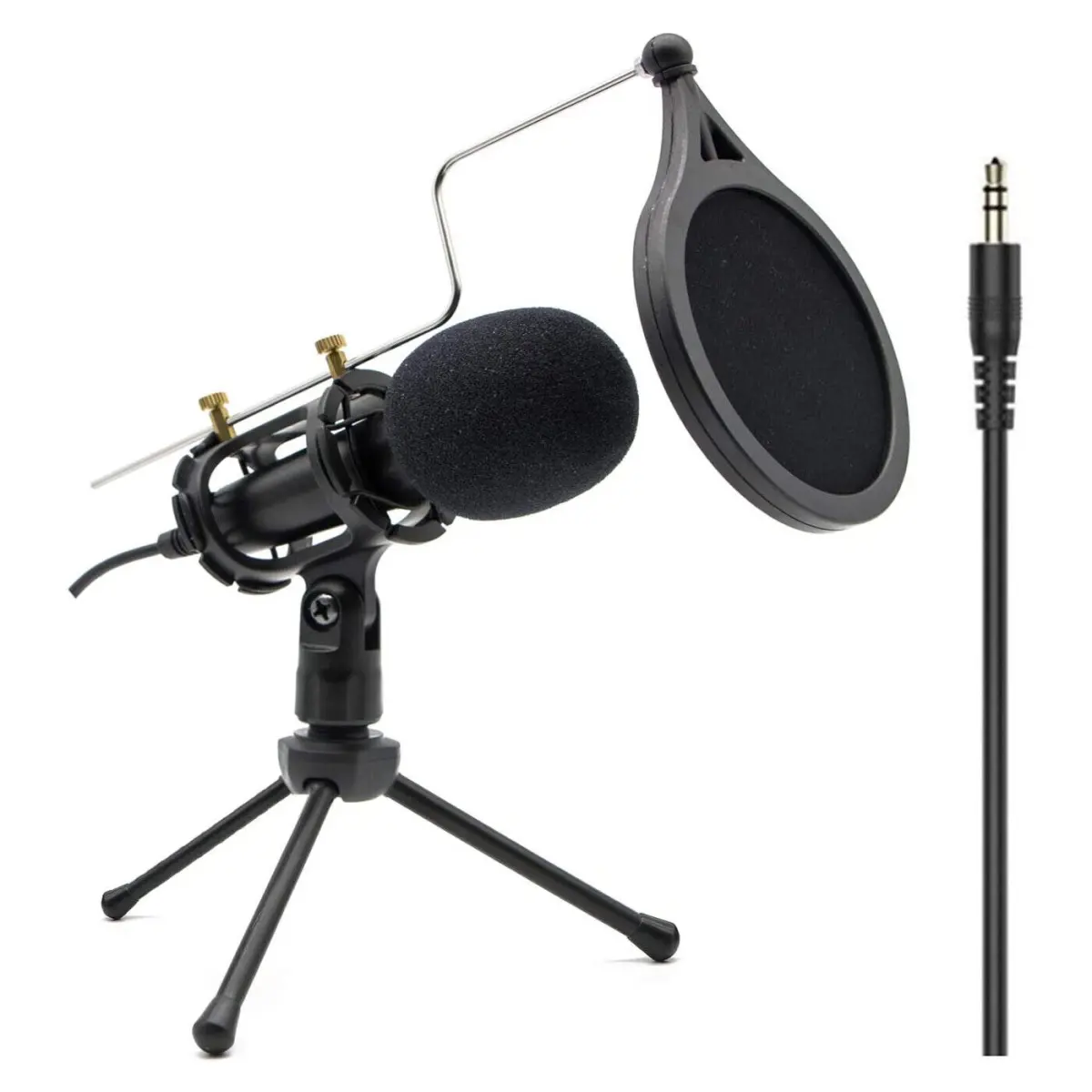 Sanoxy WZ-165298917653 Condenser Recording Microphone - 3.5mm Headphone Jack, Gaming Audio Accessory