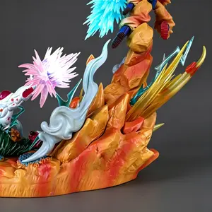 DBZ Premium Figure Battle Scene Diorama Eco-Friendly PVC & ABS Material No Assembly Perfect Gift for Anime Fans & Boyfriend