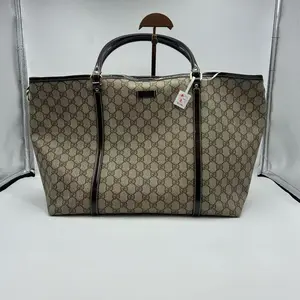 Pre-owned GUCCI h3 Large Monogram Coated Canvas Tote Bag 62144