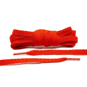 Dark Orange Flat Shoe Laces