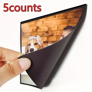 5pcs Magnetic Photo Frames, Reusable Magnet Fridge Picture Set, DIY Desktop Wall Decor, Art Home Decoration, Party Gift Ideas
