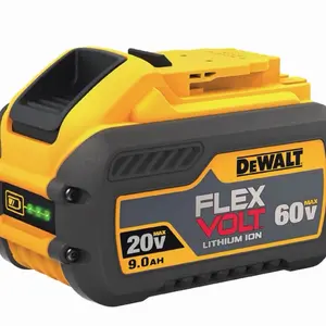 DEWALT FLEXVOLT 20V/60V 9Ah Lithium Ion Power Tool Battery Pack with Fuel Indicator (2 Pack)