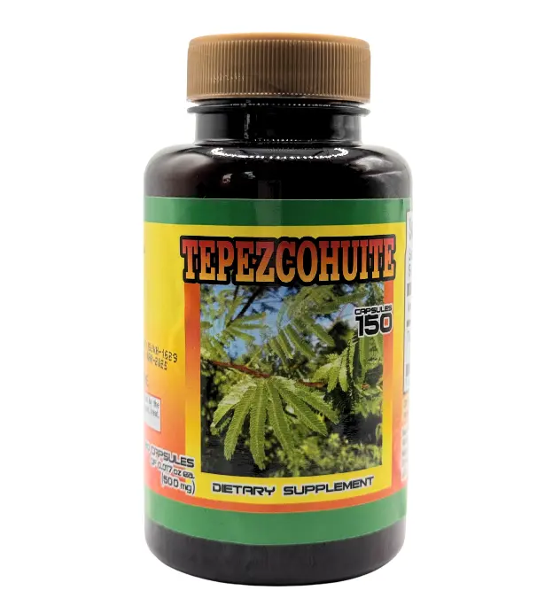 Plantimex Tepezcohuite Edible Botanical Capsules - All Natural Supplement, Sugar-Free Herbal Dietary Supplement for Energy Recovery, Nutritional Support (150 CAPSULES), Energy Recovery Supplement