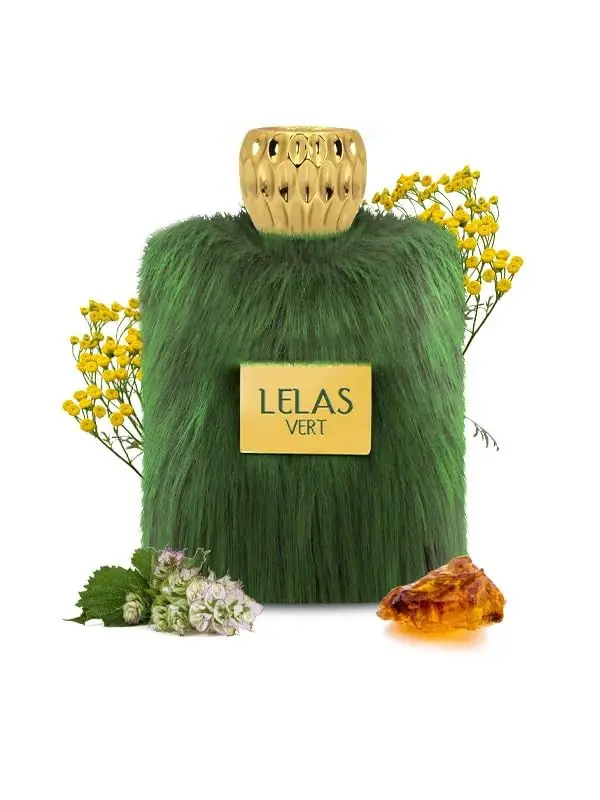 Lelas Fur Vert Unisex Eau De Parfum - Long Lasting Fragrance - With Note Galbanum, Patchouli, Rose, Ambergris & Musk - 100ML (3.38 Fl. Oz) (JB1588)