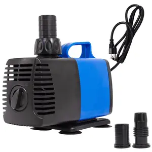 Aqua Dream 1200 GPH Amphibious Water Circulation Pump, 15' SJTW 3-Prong Plug Pond Fountain, Corrosion-Resistant Dry-Run Safe Closed-Loop Inline Submersible Electric Portable Water Transfer Tool, Water Transfer Pump