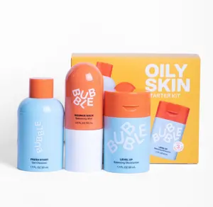 Bubble Skincare 3-Step Balancing Bundle, for Normal to Oily & Combo Skin, Everyday Care, Unisex, set of 3