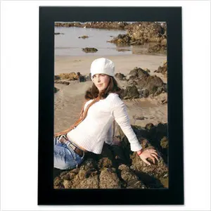 212 MAIN Matte Black 4x6 Modern Metal Rectangular Photo Frame - Contemporary Baby Room Decor, Stylish Wall & Tabletop Display Frame, Matte Black Frame