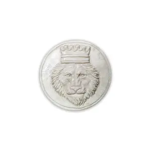 Crowned Lion Golf Ball Marker — White Edition