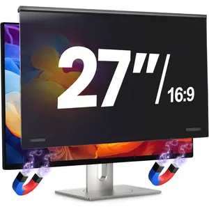 27 Inch   Screen Filter for 16:9 Aspect Ratio Widescreen , Eye Protection Anti Glare Blue Light   Shield Panel, Removable Anti-Scratch Protector