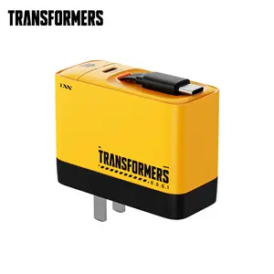 Transformers TF-S01 Retractable Charger Cable Charging Integrated  Freely Retractable Cable, 140W Ultra-fast Charging, Independent Temperature Control Chip, Perfectly Compatible with Multiple Devices