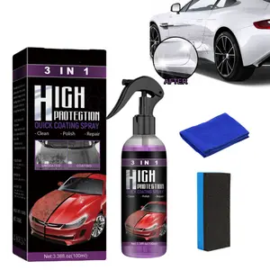 3 in 1 Car Coating Spray, 2024 Multi Functional Coating Renewal Agent, Car Scratch Repair Nano Spray, 3 in 1 High Protection Quick Car Coating Spray interior cleaner