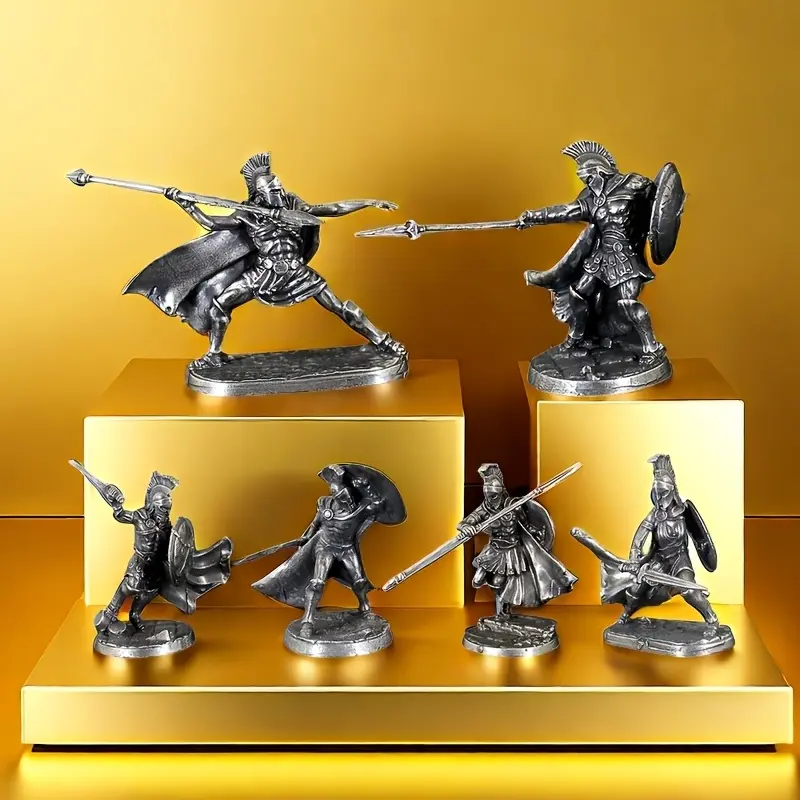 2025 New Retro Solid Metal Spartan Warrior Model - Home Decor Statue, Shelf Decor, Collectible Figure, Interior Ornaments, Office Ornament Gift, Collectible Figure Decor
