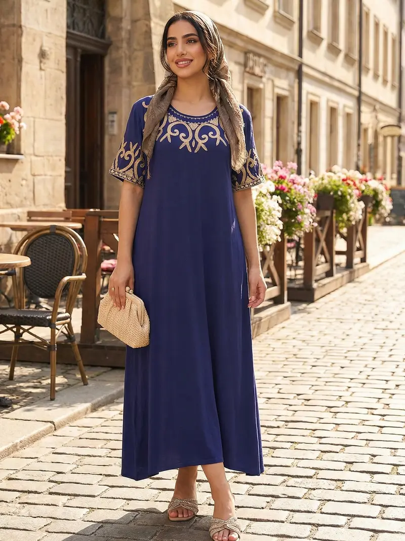 casual kaftan dresses for women long sleeve - TikTok Shop
