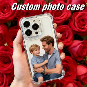 Custom DIY Phone Cases for iPhone 17, 16, 15, 14, 13, And 12 Pro Max Plus, Featuring Personalized Designs with Private Images. High-End, Transparent Shockproof Cases Can Be Customized with Family, Pet, Couple