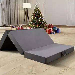 ORHOPUI Memory Foam Mattress Portable Floor Bed for Indoor and Outdoor Foldable Mat with Foldable, Washable Cover for Travel, Camping and Yoga