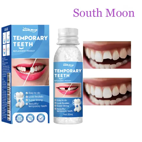 South Moon Moldable Dental Gel Dentures Temporary Fillings for Teeth Repair & Oral Care Kit
