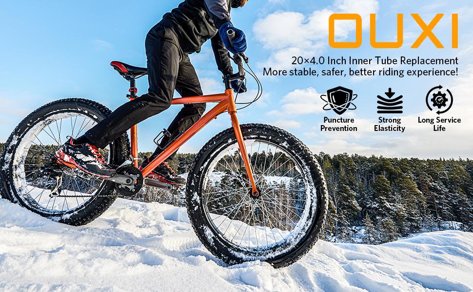 OUXI 20x4.0 Puncture-Resistant Folding Fat Tire Tube - Heavy-Duty Butyl Rubber, Seamless Fit, Directional Tread Replacement for MTB, Ebike Mountain Bike Components & Parts, Knobby Tire Components & Parts, Fat Tire Components & Parts tiktokshopbacktoschool OUXI 20x4.0 Puncture-Resistant Folding Fat Tire Tube - Heavy-Duty Butyl Rubber, Seamless Fit, Directional Tread Replacement for MTB, Ebike Mountain Bike Components & Parts, Knobby Tire Components & Parts, Fat Tire Components & Parts tiktokshopbacktoschool