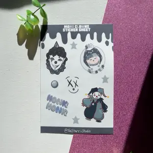 The “Mono Clown” Sticker Sheet