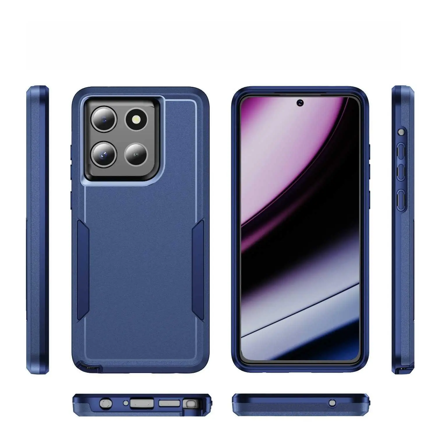 Phone Protective Case Drop-Resistant Matte Anti-Slip Hard Shell Phone Accessory For Motorola Phone Case HNA58