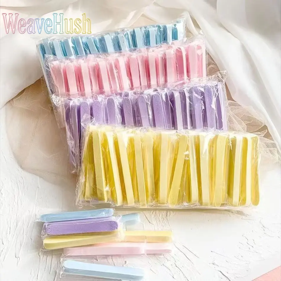 20/30 Pcs Compressed Facial Sponge, individually wrapped single strip design, round portable face cleansing sponge, soft and expand quickly when soaked in water, gentle skin cleansing, disposable clean face sponge for daily skincare use.