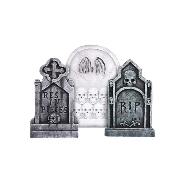 3 Piece 20-Inch Gothic Tombstone Set