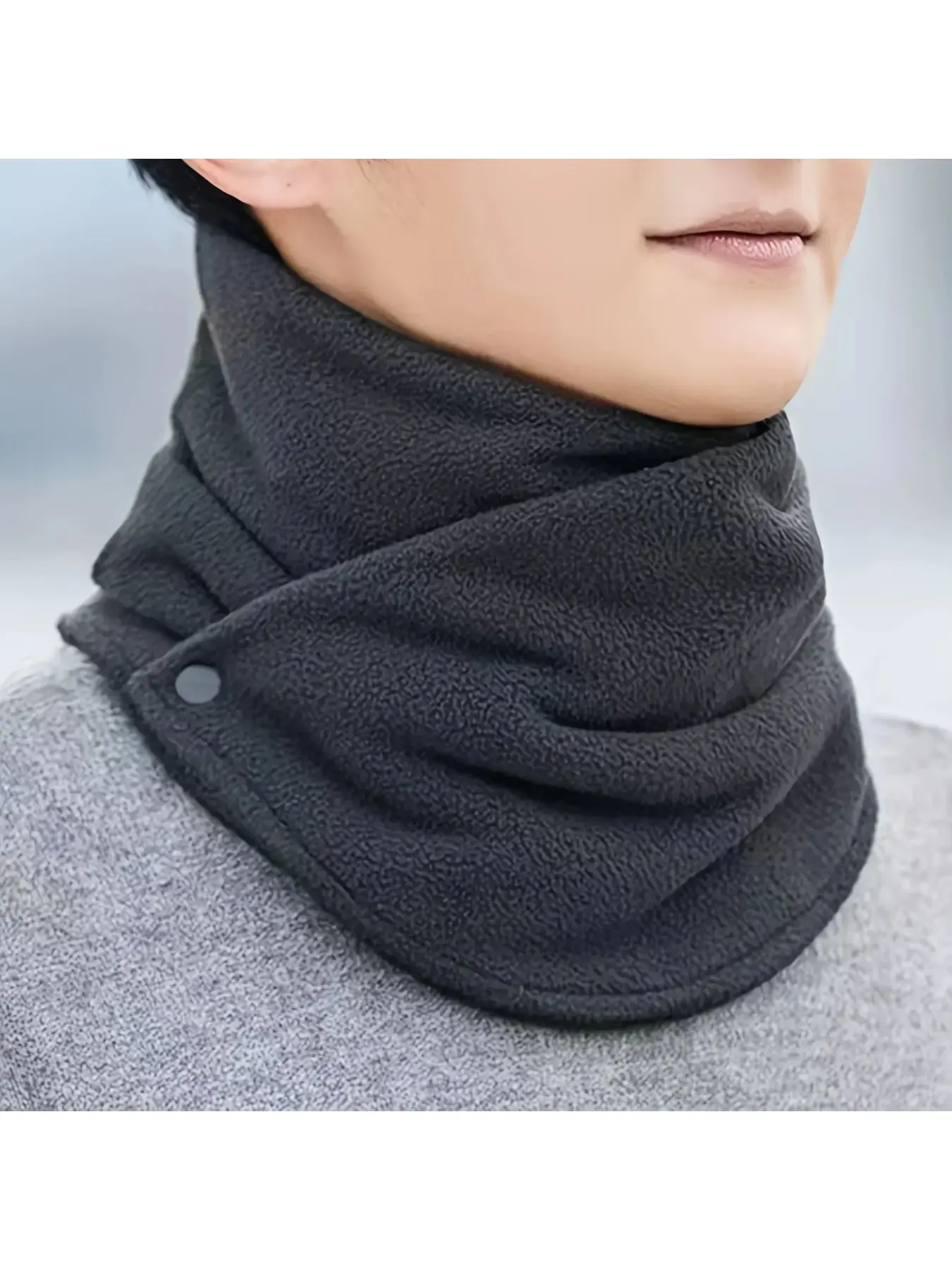 New Lamb Fleece for Women Scarves Winter Warm Fake Collar Scarf Plush Bib Snood Female Windproof Wrap Neck Protection Polar