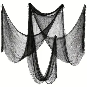 Halloween Ghost Fabric Cloth Decoration, Spooky Halloween Decorations, Hanging Decor, Party Decoration, 30x72 Inches, Perfect for Christmas Thanksgiving Easter Gifts