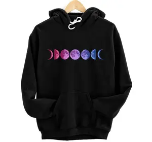 Moon LGBT Gay Pride Bisexual Pullover Hoodie