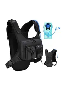 Christmas Gift Running Vest,Unisex Hydration Pack with 2L Water Bag, Multi-Pocket Edc, Lightweight Adjustable Outdoor Backpack, Reflective Design, Jogging Equipment