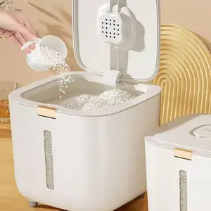 Large Capacity Food Grade Rice Flour Storage Container, Thickened Anti-Moth Moisture Proof Jar, Kitchen Sealed Grain Bucket, Thickened Storage Containers