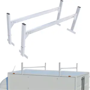 VEVOR Trailer Ladder Rack, 51.2 to 81.1 Adjustable Ladder Racks for Van, 400 LBS Capacity Aluminum Alloy Roof Racks, Drilling Van Ladder Rack for Open and Enclosed Trailers, 2 PcsVEVOR Super Brand Day