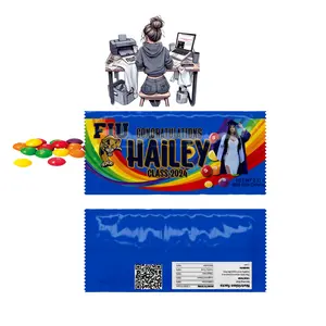 CUSTOM Rainbow candies WRAPPER