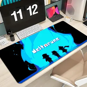 Deltarune Mouse Pad Design XXL 1000×500mm 900×400mm 800×400mm 600x300mm Large Gaming Mouse Pad - Extended, Thick, Non-Slip Rubber Base Desk Mat with Precision Stitched Edges - Washable Large Desk Pad Extended Mousepad