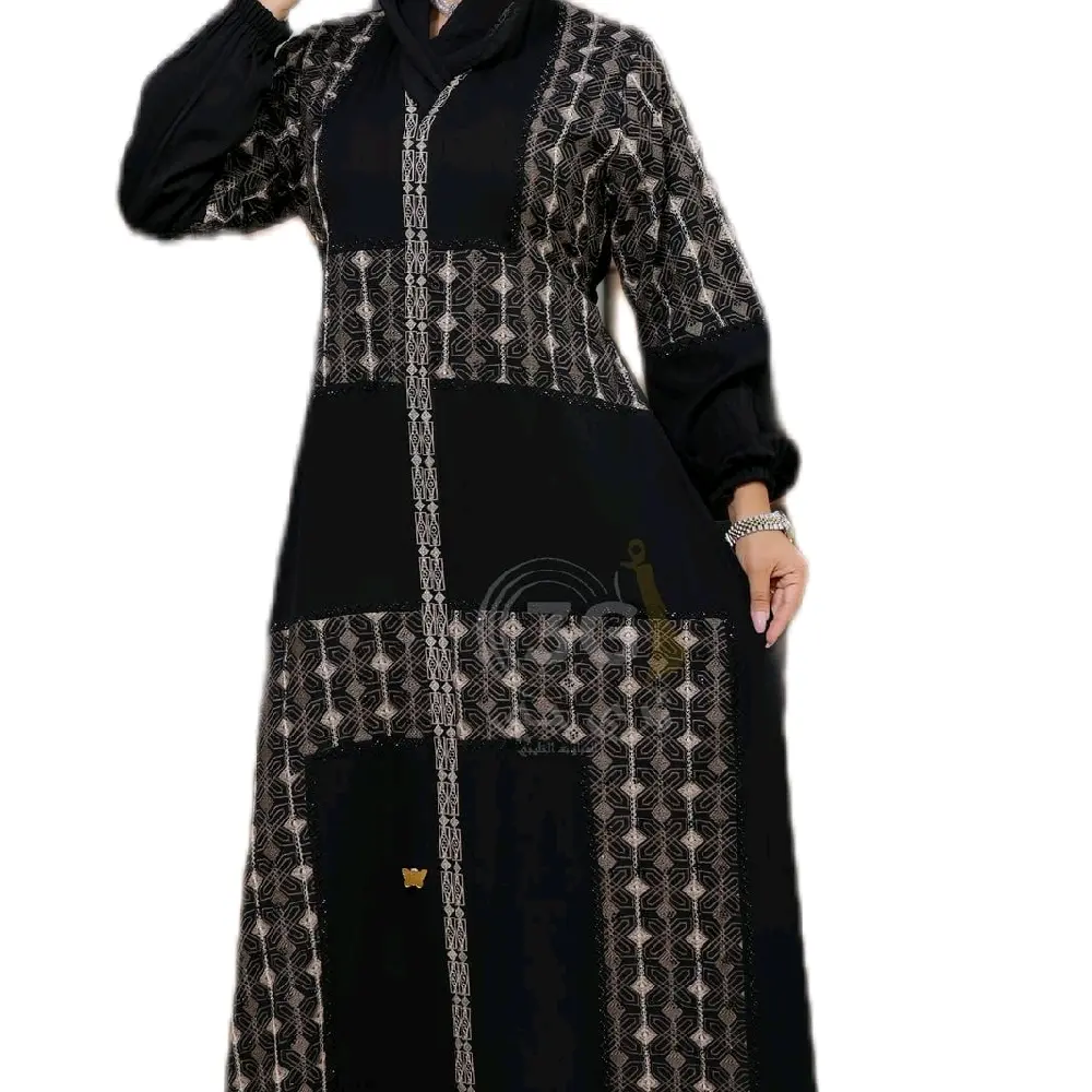 Beautiful Abaya with Smooth Texture and Lovely Design Simple Yet Elegant 3X