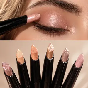 HERORANGE 6-Piece Multichrome Eyeshadow Stick Set, Golden & Rainbow Shimmer Shades, Waterproof, Crease-Proof, Long-Lasting, 1-Swipe Application, Alcohol-Free, Easy Blending Makeup, Ideal for Mardi Gras Teens Party Wear,summerwins