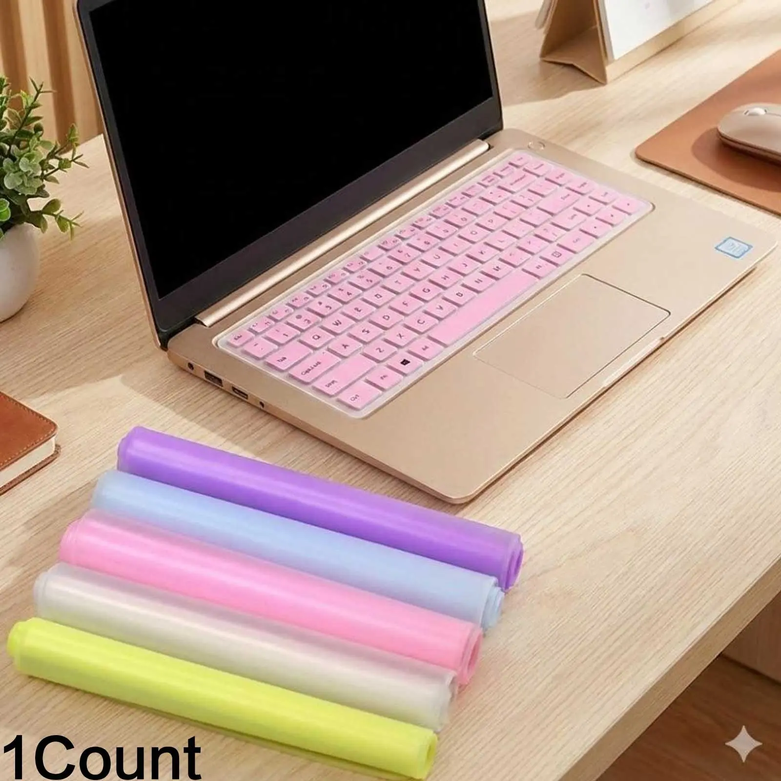 Silicone Keyboard Protector Cover Skin - Dust & Oil Proof, Non-Slip Fit for Laptop 12 14 15 17 inch, Removable Universal Design Enhances Typing Comfort, Easy Cleaning, Portable Protection.