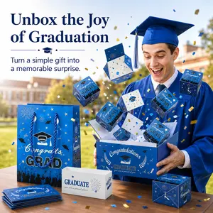 2026 Graduation Surprise Pop-Up Gift Box, Creative Folding Bounce Red Envelope Box, Luxury Paper Explosion Gift Box for Birthday/Anniversary/Valentine's Day/Proposal Graduation Gift-MM