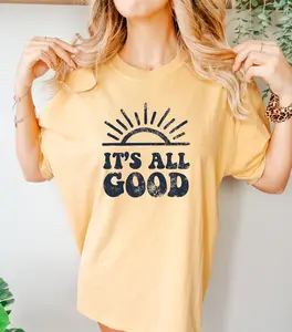 Its All Good Sun Bright Happy Graphic Tee