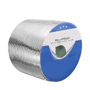 Professional Grade Butyl Tape - 5m x 10cm, 0.5cm Thick, Creates Long-Lasting Waterproof Seal for Roof, RV, Boat, Windows and Pipe Repair, Aluminum Foil Outdoor Sealant Tape, Adhesive Waterproof Tape