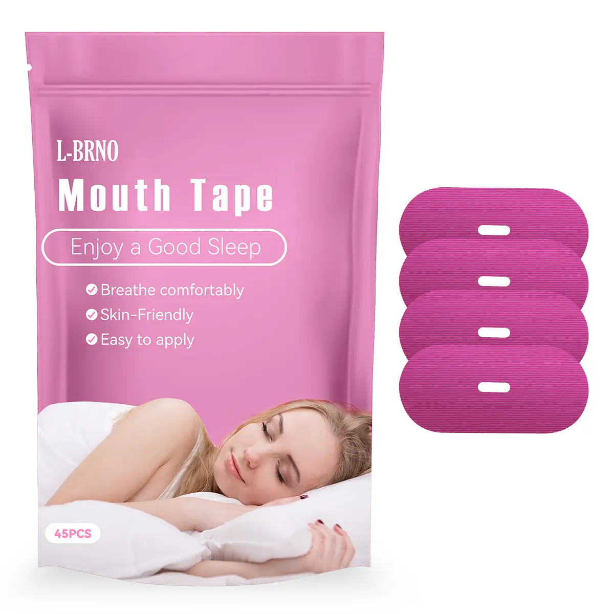 Mouth Tape (45 Pack) - Upgraded Breathable Mouth Tape, Super Breathable, Comfort, Easy to Remove, Enhanced Adhesion Sports Accessories
