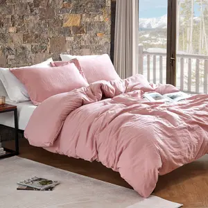 Natural Loft Coma Inducer Comforter with Cover - Silver Pink