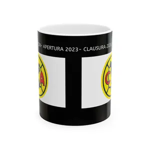 Club América Ceramic Coffee Mug 11oz/15oz Apertura 2023 Clausura 2024 Customized Drinkware Reusable Washable BPA Free