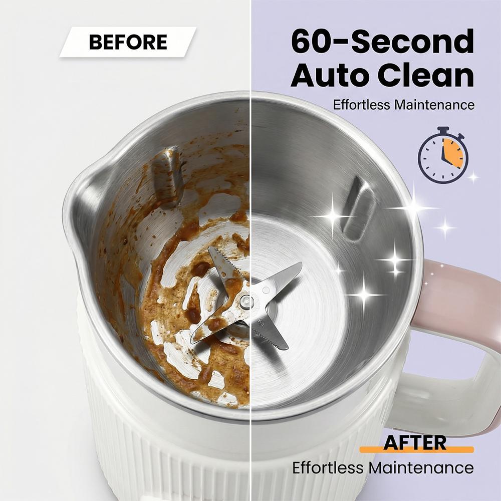 Multifunctional Juicer Blender - High Speed Stainless Steel Household Juicer Machine, Automatic Nut Milk Oat Soybean Maker with Timer & Keep-Warm, White Home Kitchen Appliance, Valentine’s Day Gift, High Speed Blender, Household Blender fathersdaygiftidea