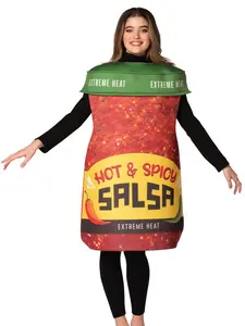 Hot & Spicy Salsa Jar Costume, Adult One Size